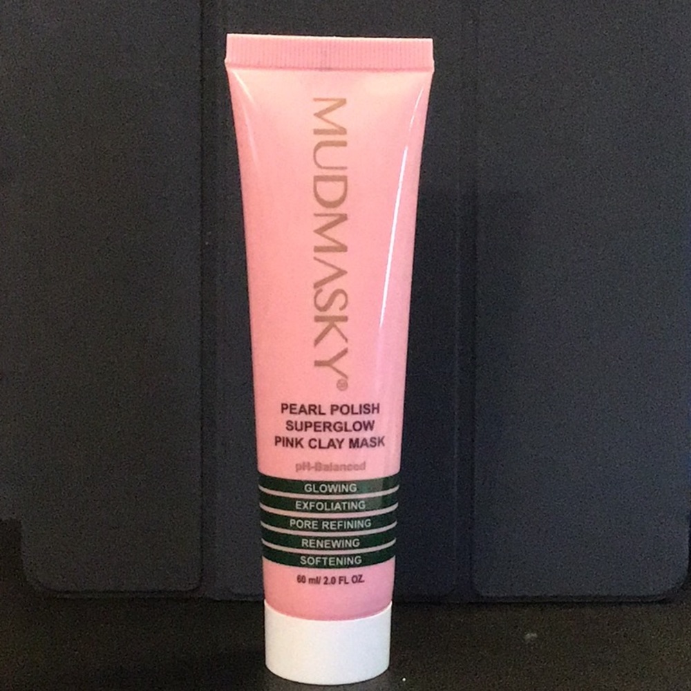 NEW Mudmasky Skincare - Pearl Polish Superglow Pink Clay Mask 2.8 FL. OZ.
